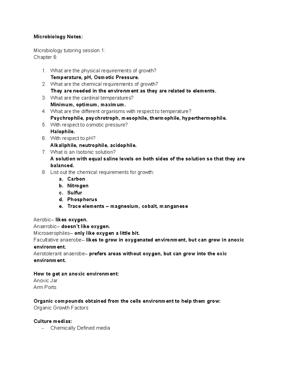 Microbiology Notes - Microbiology Notes: Microbiology tutoring session ...