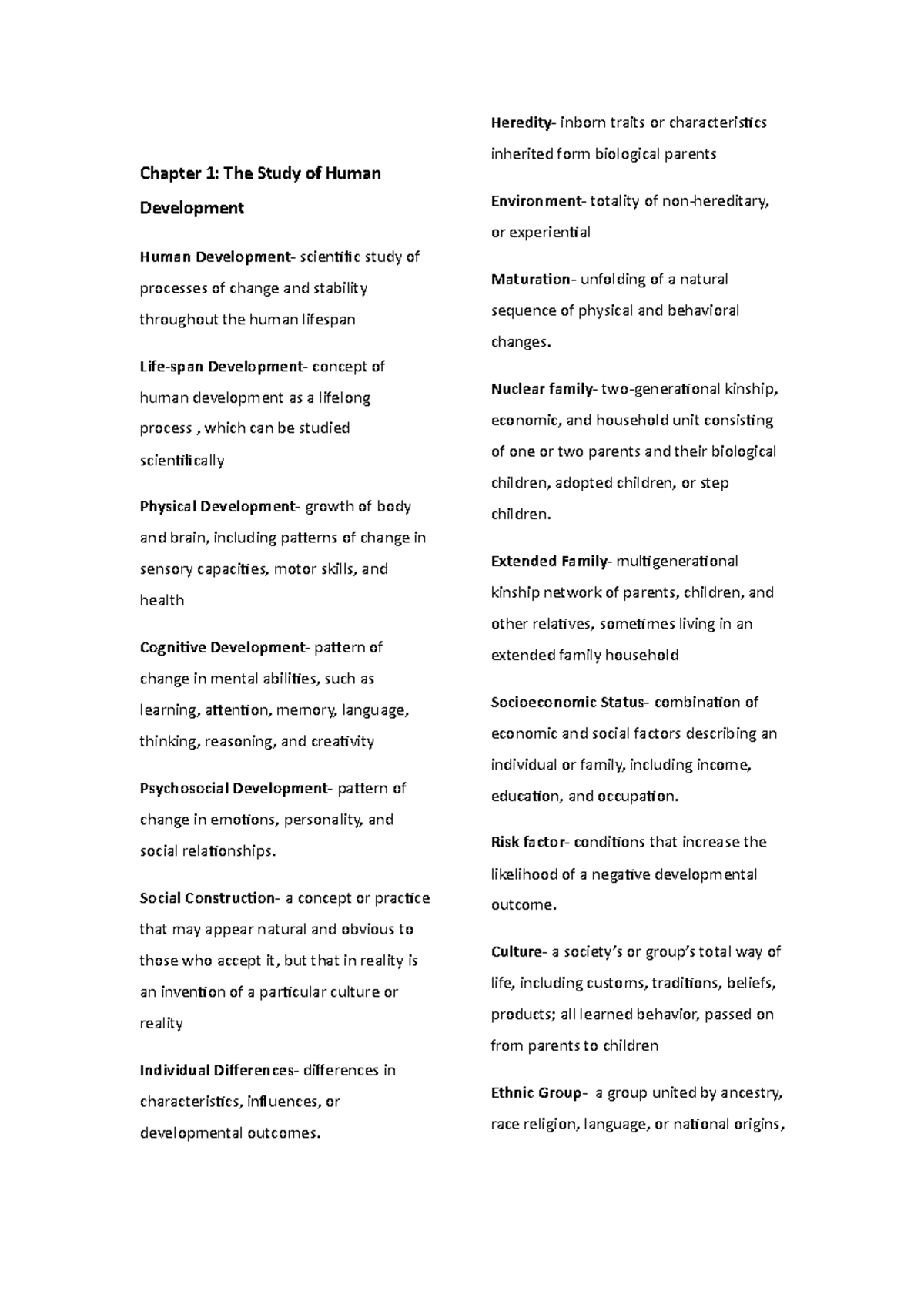 Psych 170 reviewer chapter 1 6 - Chapter 1: The Study of Human ...