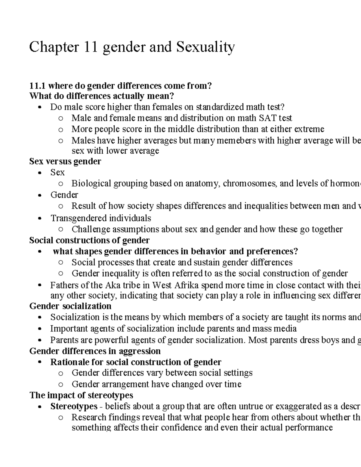 Chapter 11 gender and Sexuality - Warning: TT: undefined function: 32 ...