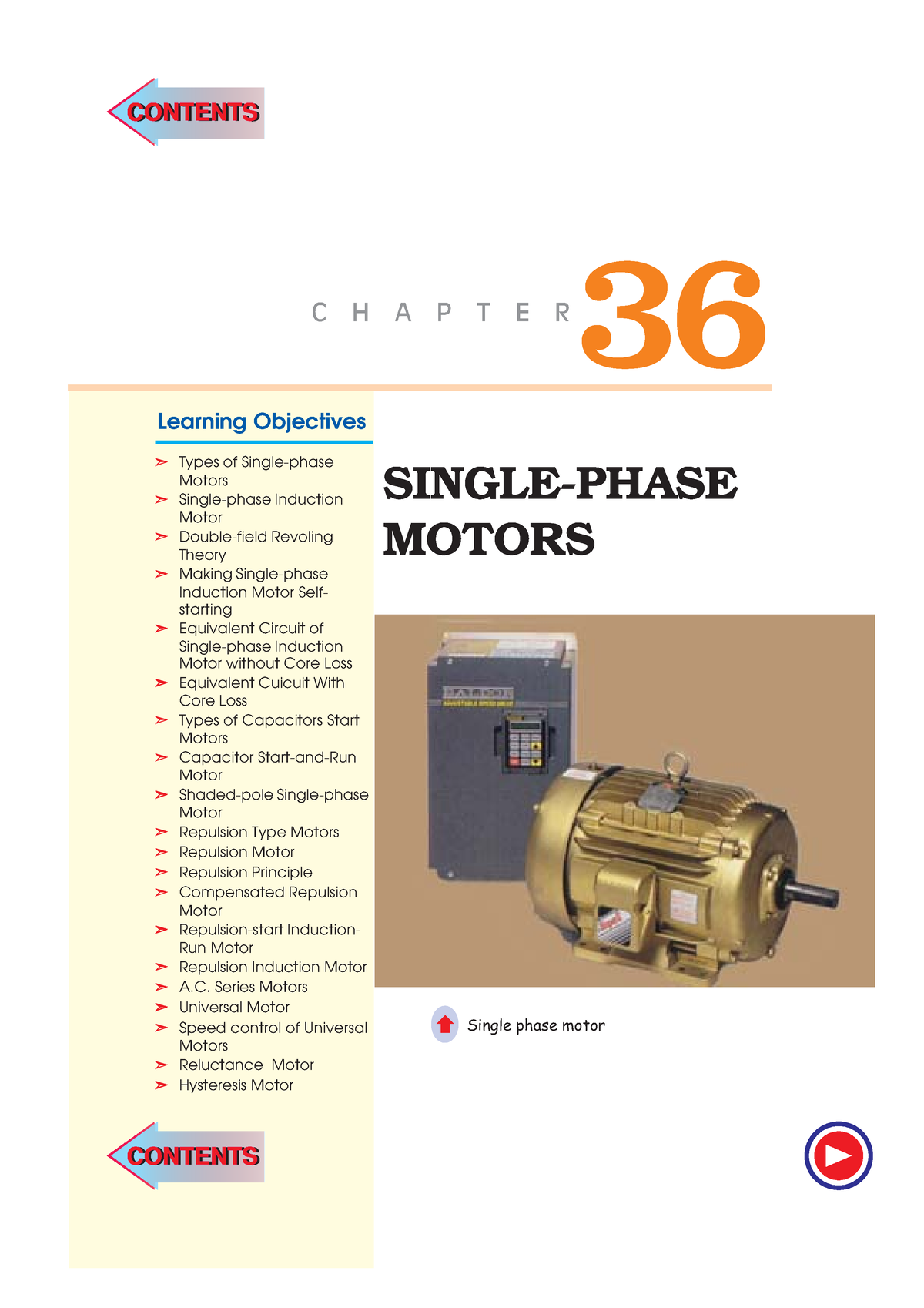 Ch 36 Single Phase Motors - SINGLE-PHASE MOTORS 36 C H A P T E R ...