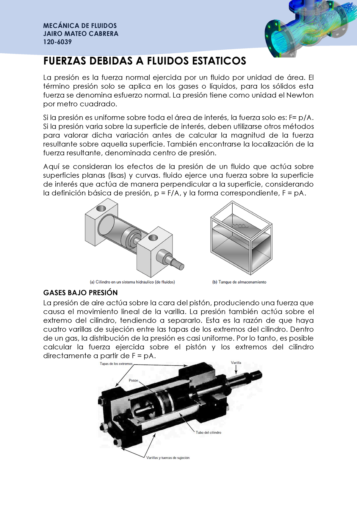 Resumen 4. MEC. Fluidos - MEC¡NICA DE FLUIDOS JAIRO MATEO CABRERA 120 ...