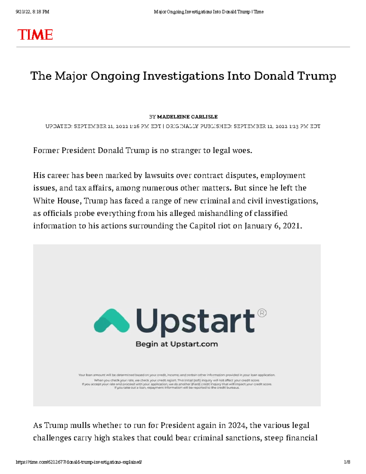 Major Ongoing Investigations Into Donald Trump Time - The Major Ongoing ...