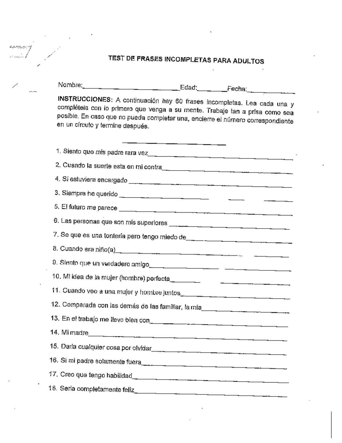 Pruebas psicometricas 01122021115446 - TEST DE FRASES INCOMPLETAS PARA ...