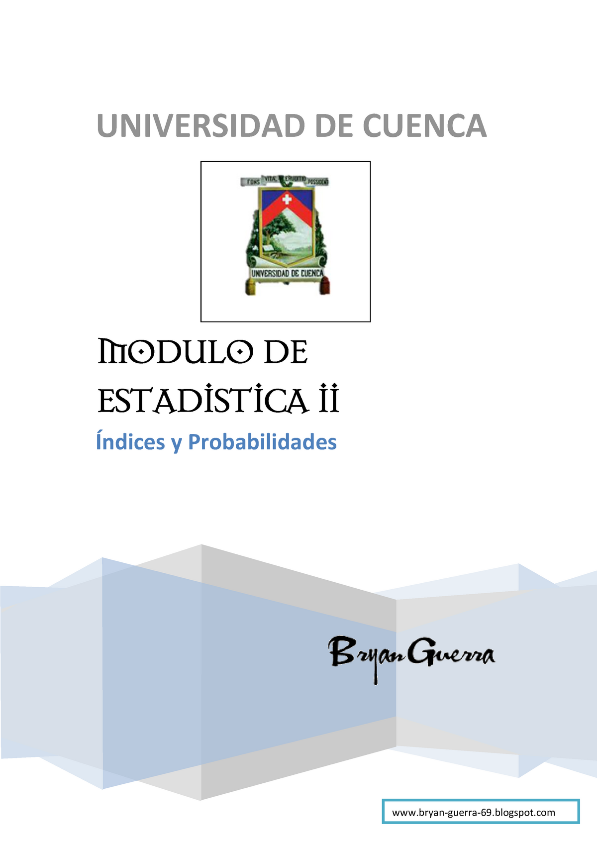 151144077 Modulo Estadistica II Pdf - Índices Y Probabilidades Bryan ...