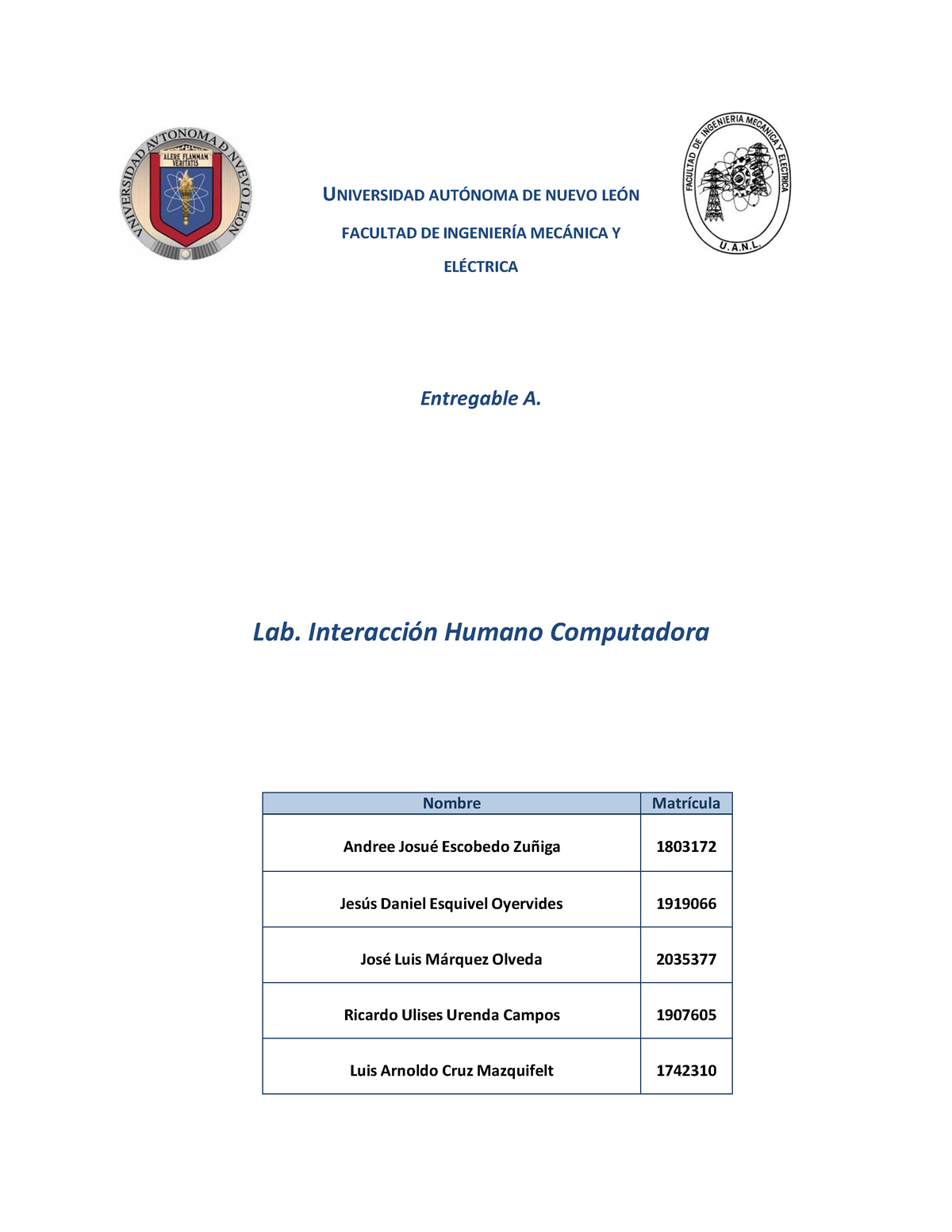 Entregable C - UNIVERSIDAD AUT”NOMA DE NUEVO LE”N FACULTAD DE ...