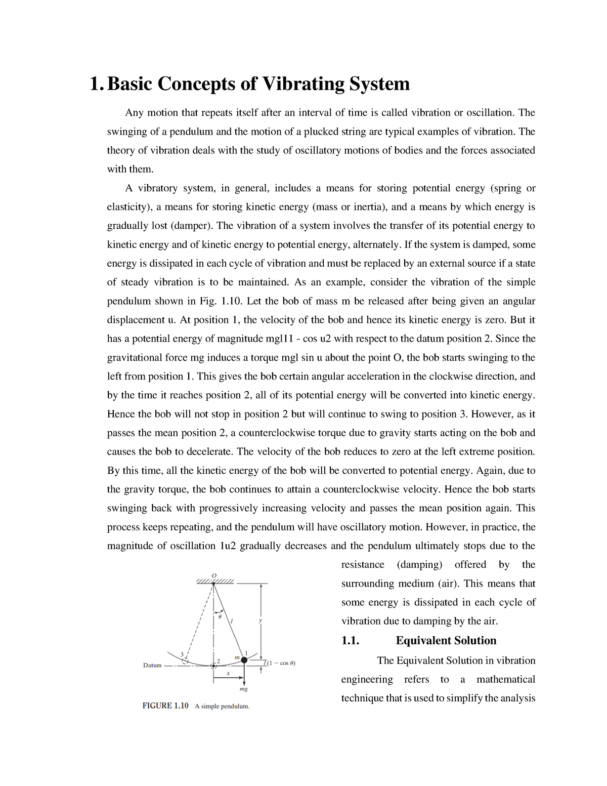 VIB ENG Groupresearch - VIBRATION - 1. Basic Concepts Of Vibrating ...