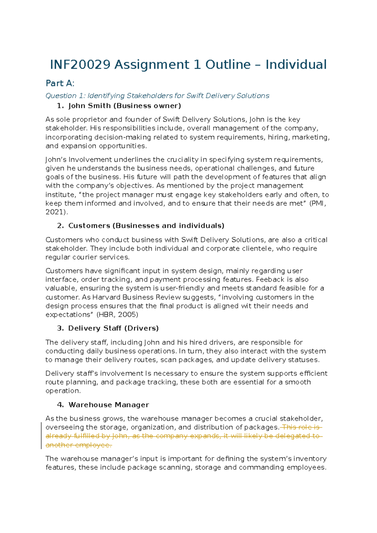 INF2002 9 Assignment 1 Outline - INF20029 Assignment 1 Outline ...