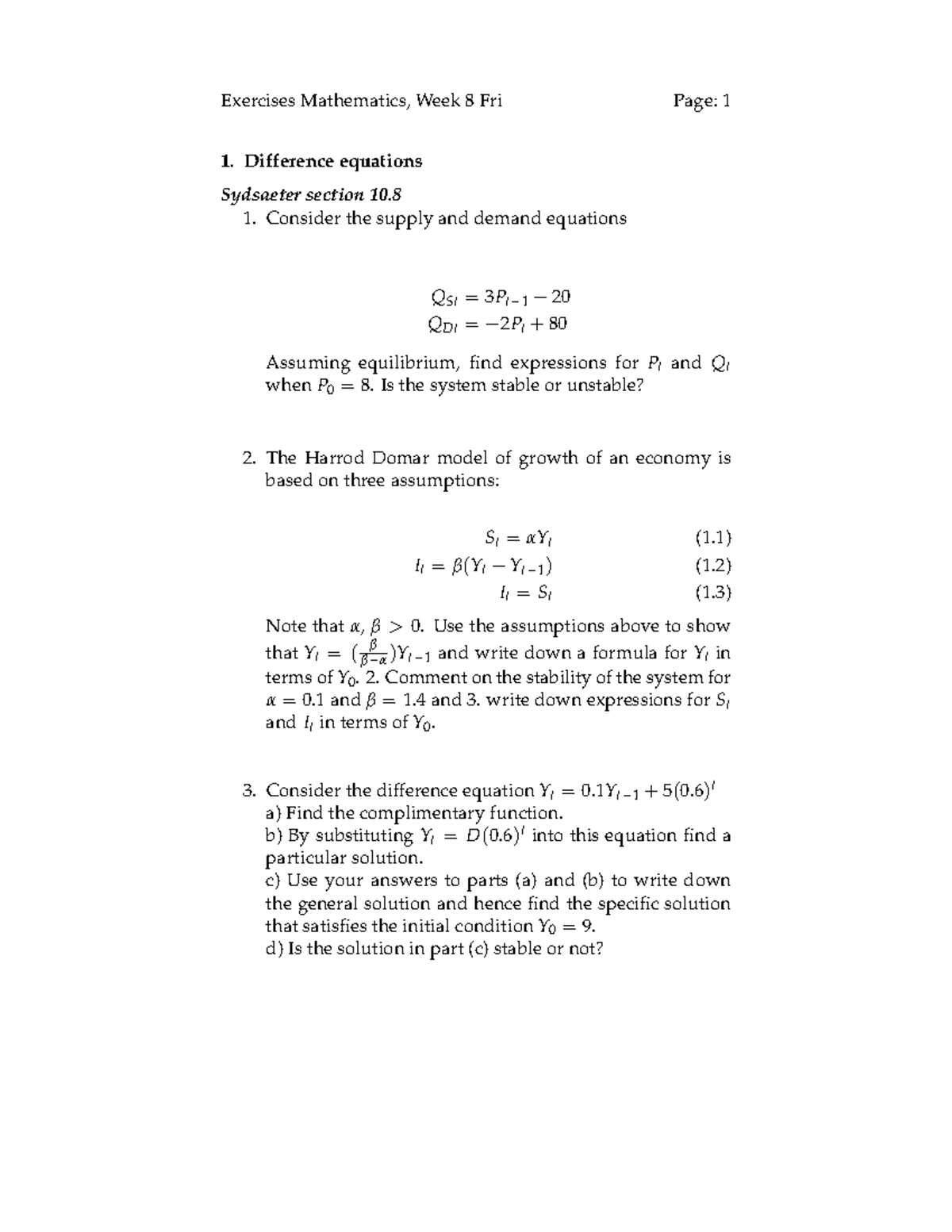 Week 8 Friday Studeersnel