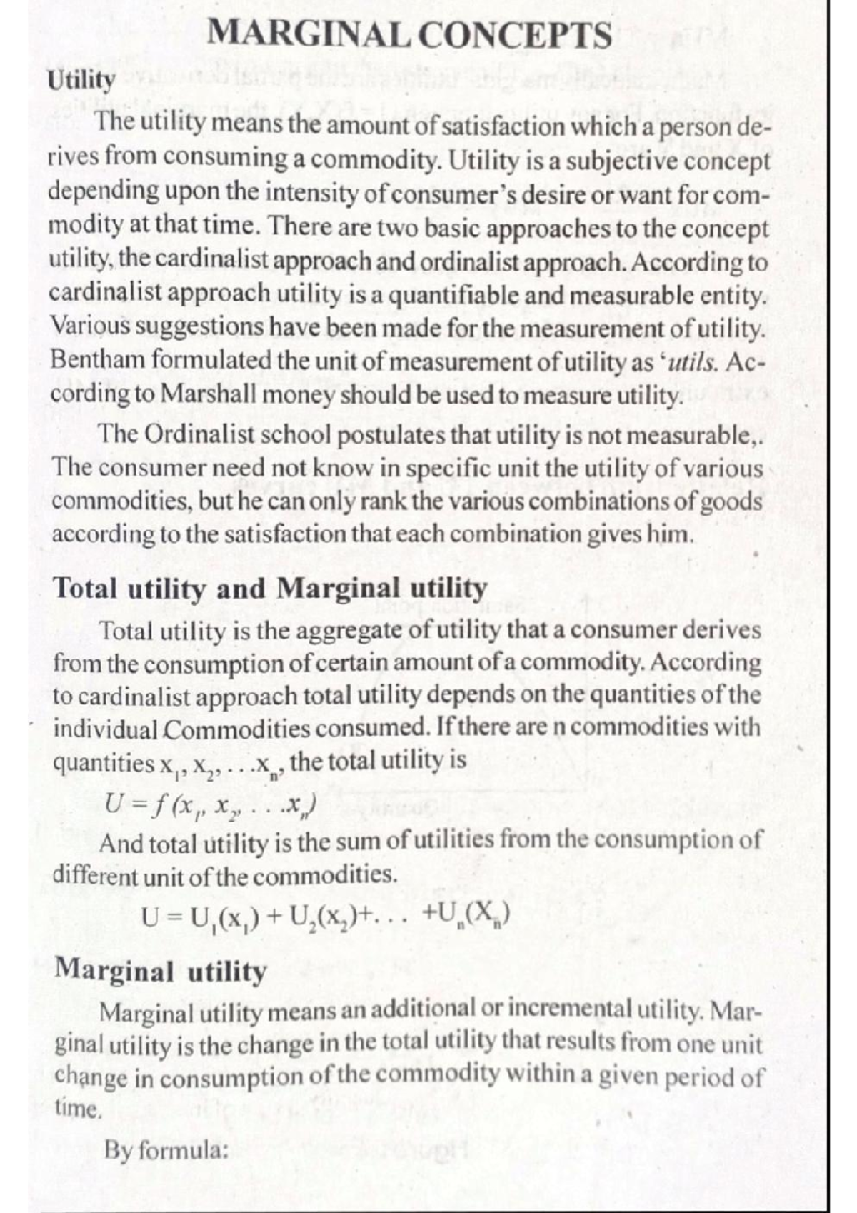 Marginal Concepts - All economics students want to know more details ...