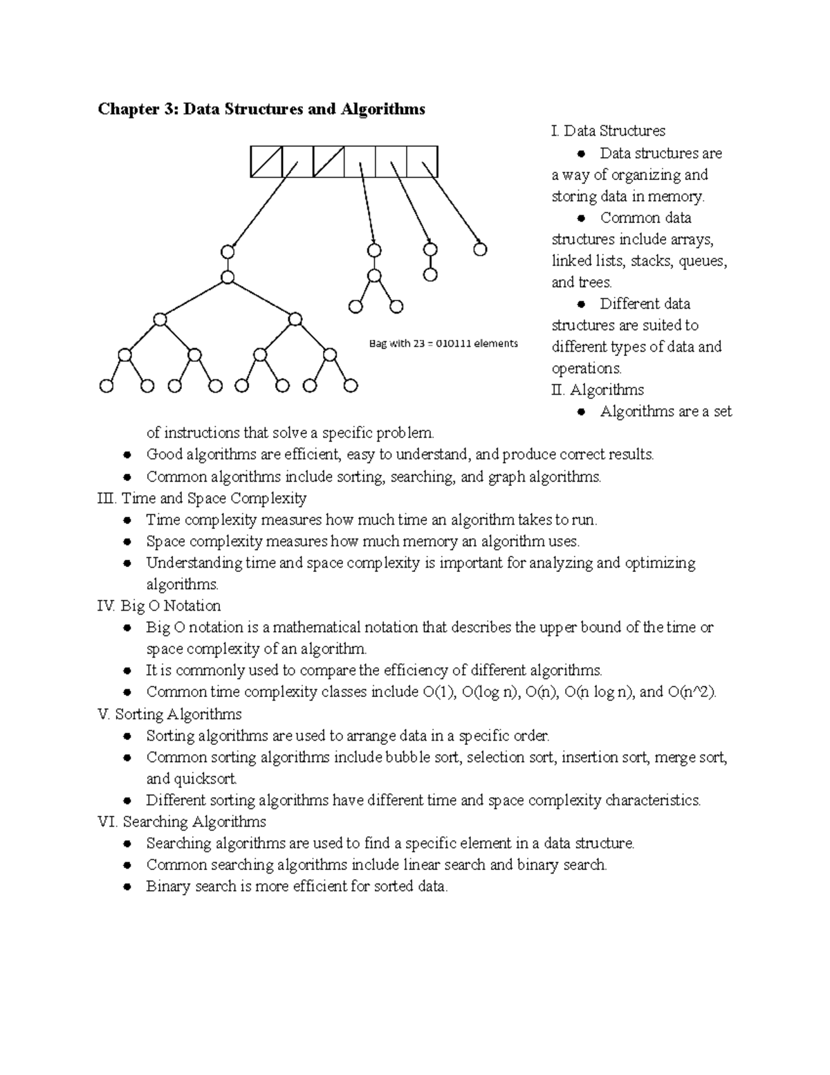 Chapter 3 Data Structures And Algorithms - Chapter 3: Data Structures ...