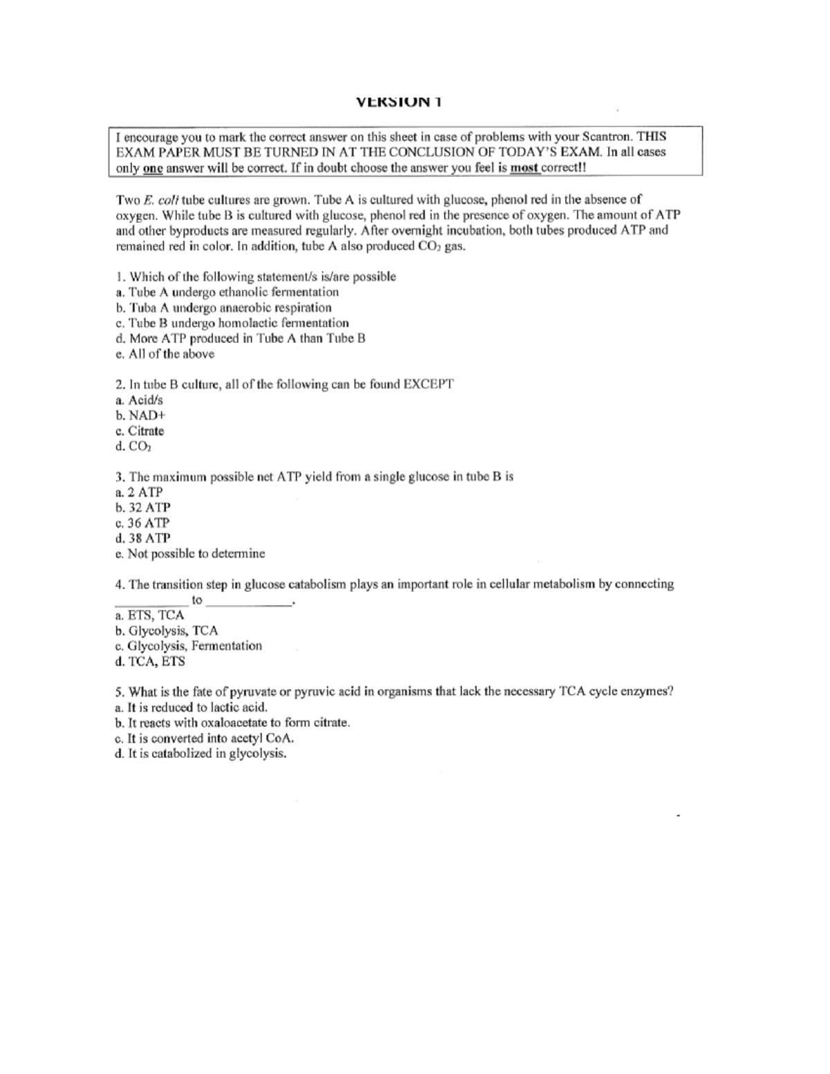 Micro Practice Exam BIOL 3200 Studocu