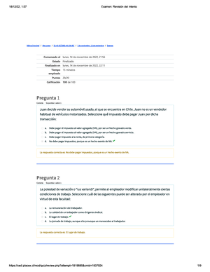 MI Examen, 20-11-2023, Derecho Laboral - O WhatsApp Examen Final ...