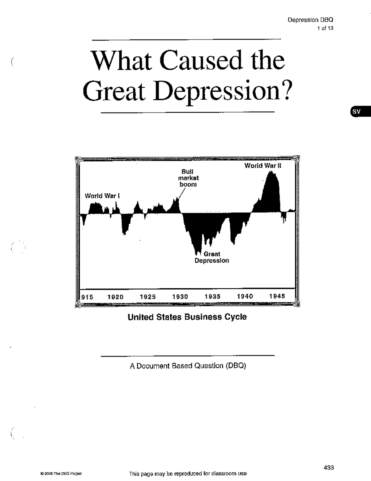 Great Depression DBQ American History Studocu