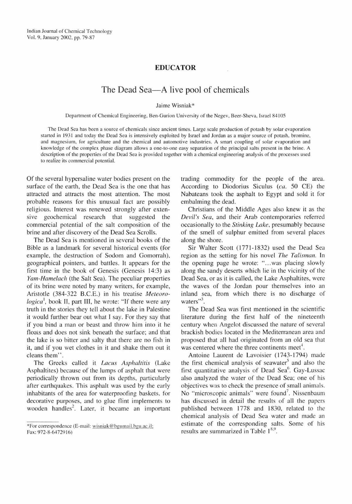 essay about dead sea