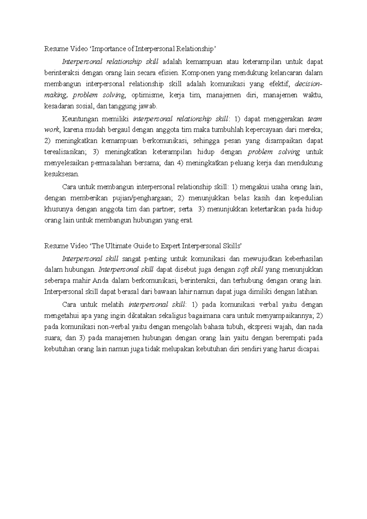 resume-video-importance-of-intrapersonal-relationship-resume-video