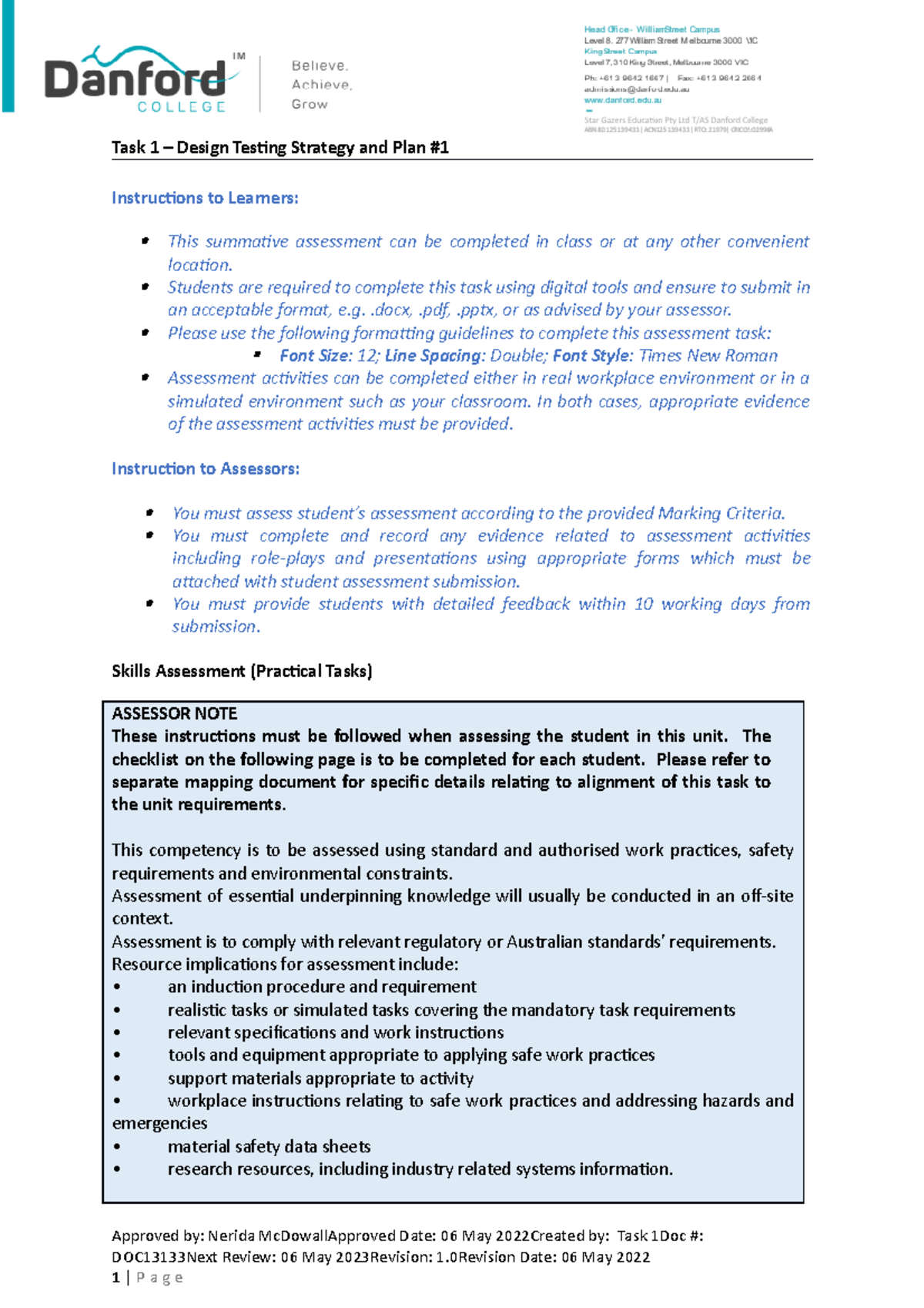 Ictten 824 Task 1 - skmks - Task 1 – Design Testing Strategy and Plan ...