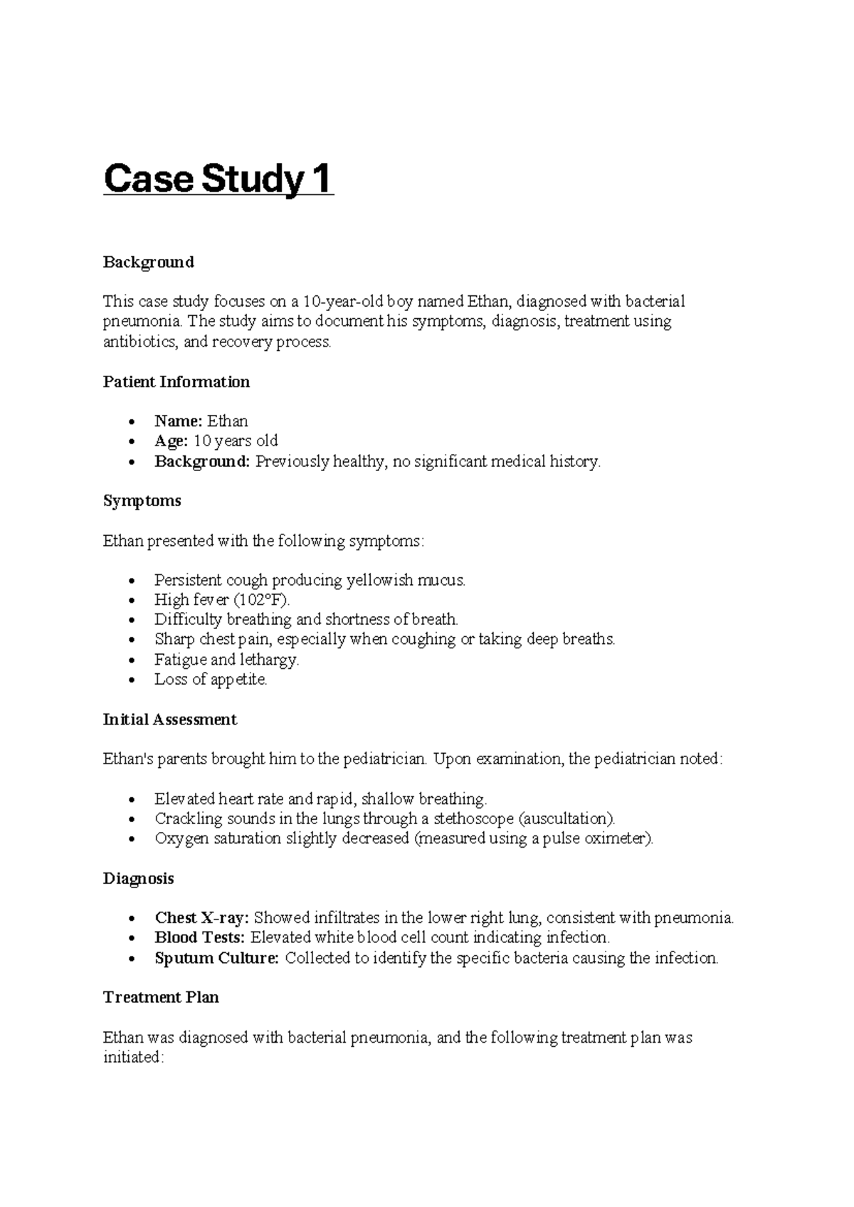 biology case study