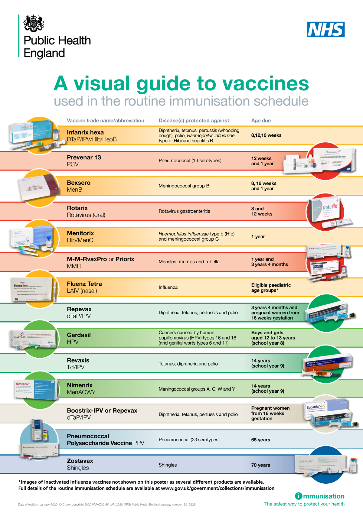 Immunisation Schedule Pneumococcal Polysaccharide Vaccine PPV