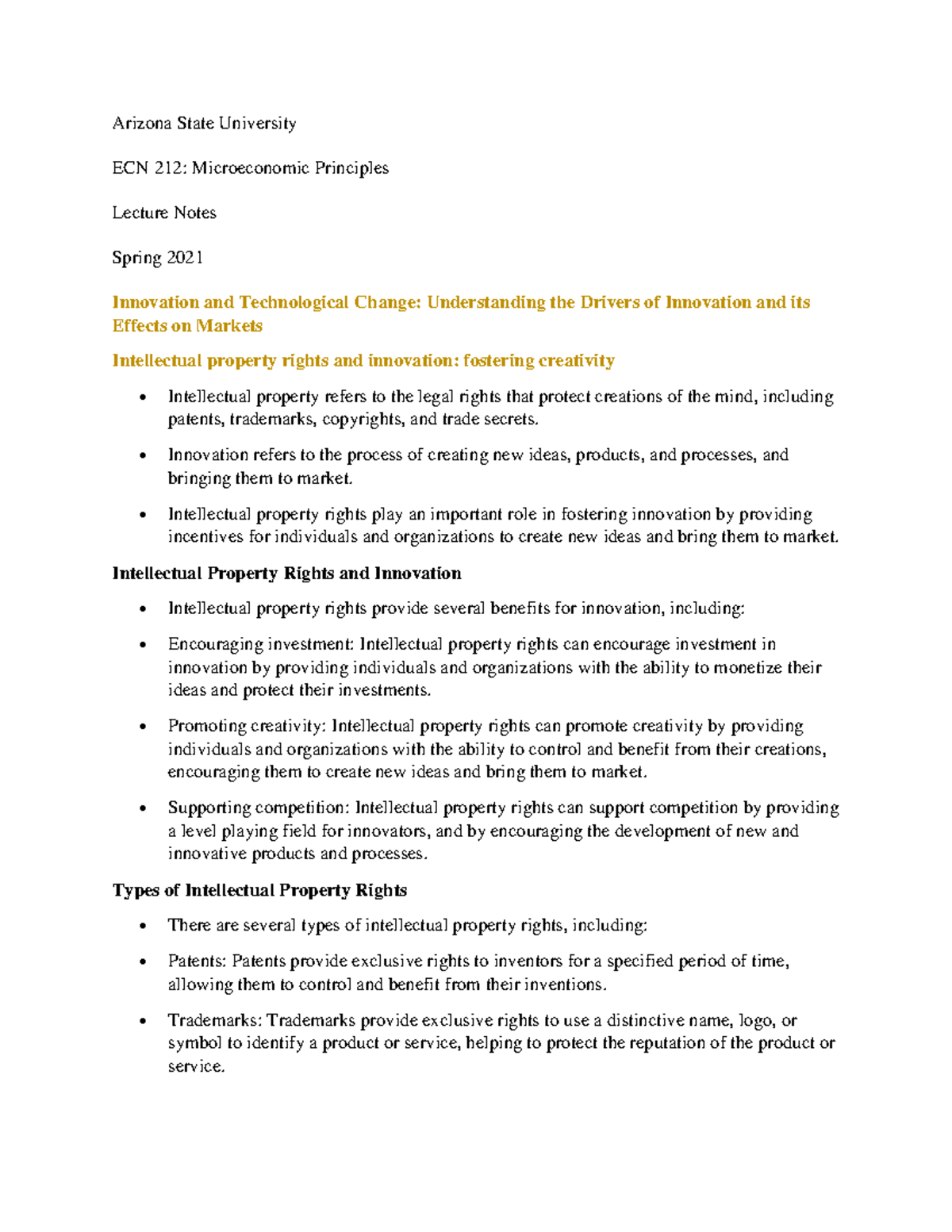 ECN 212 Lecture Notes 38 - Arizona State University ECN 212 ...