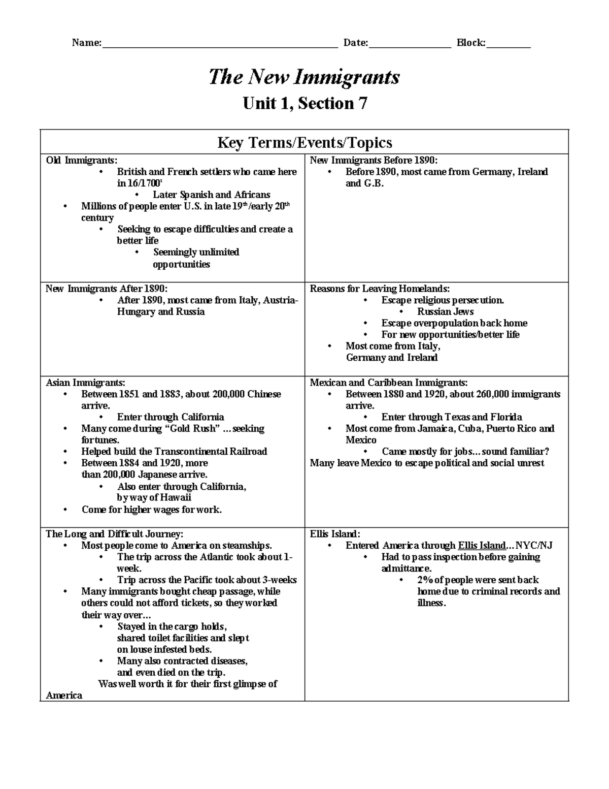 GO - lecture notes to world history - Name ...