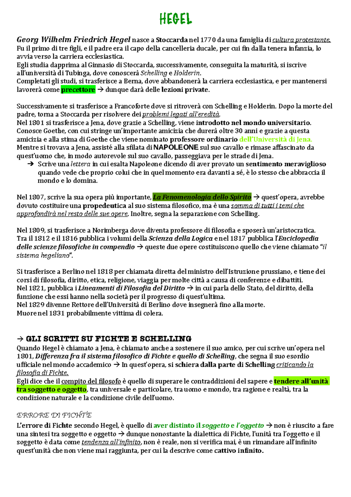 Hegel Fu il primo di tre 6 igli, e il padre era il capo della