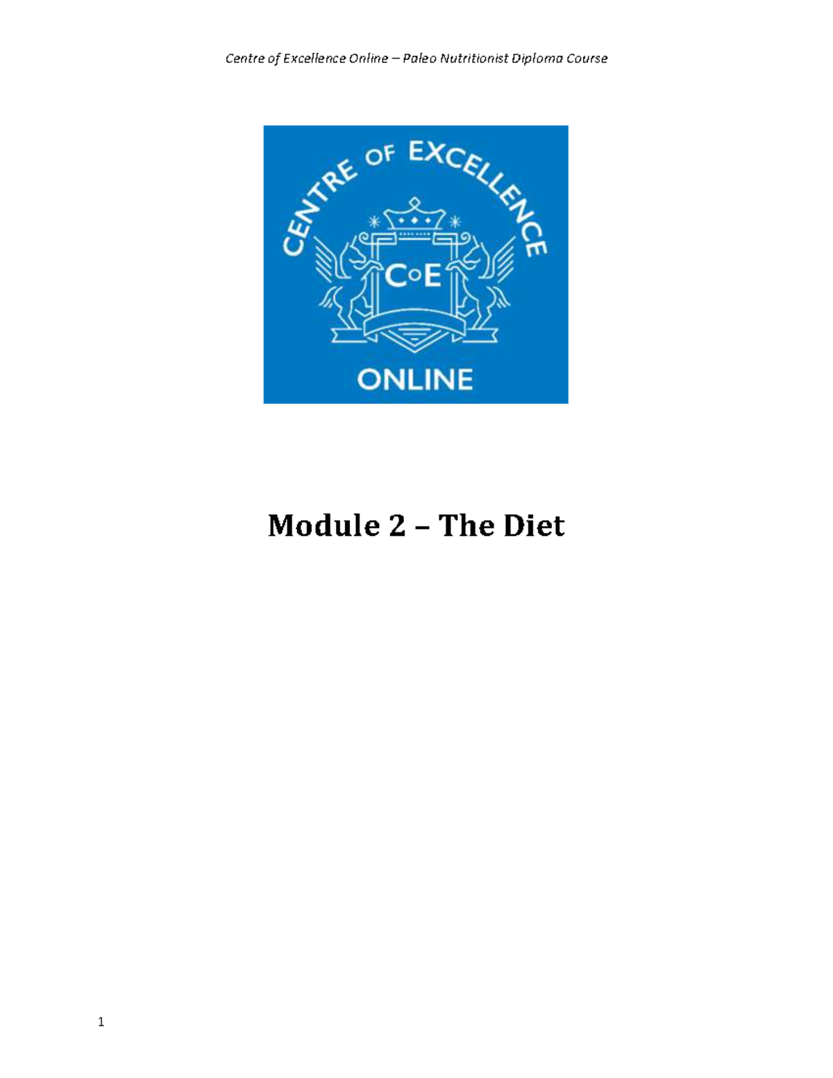 Paleo Module 2 - The Diet - Module 2 – The Diet What is the Paleo Diet ...