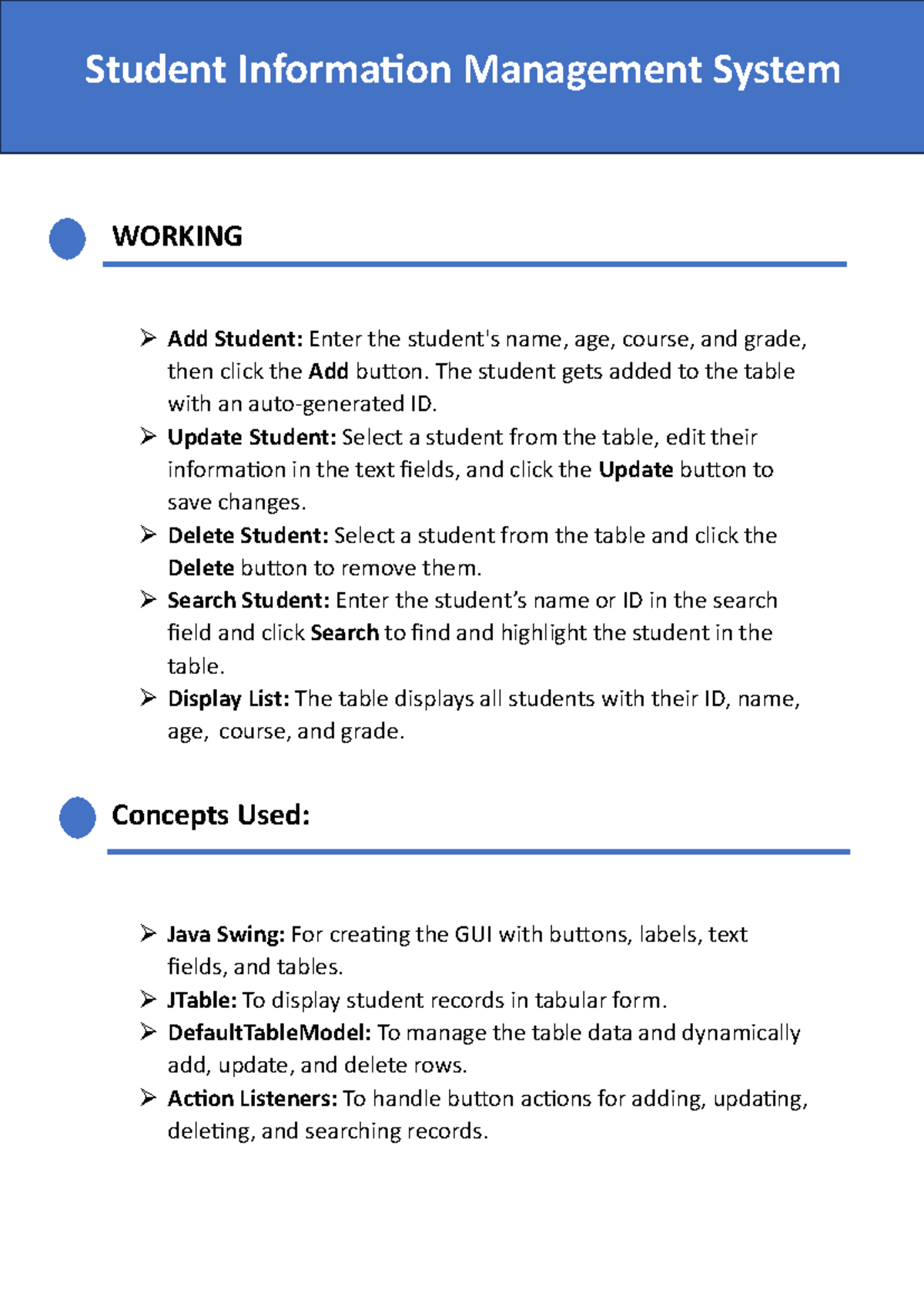 Student Management - Micro-project of Advanced Java - WORKING Add ...