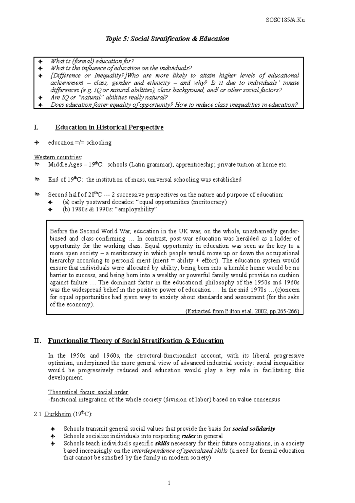 notes-5-education-2020-topic-5-social-stratification-education