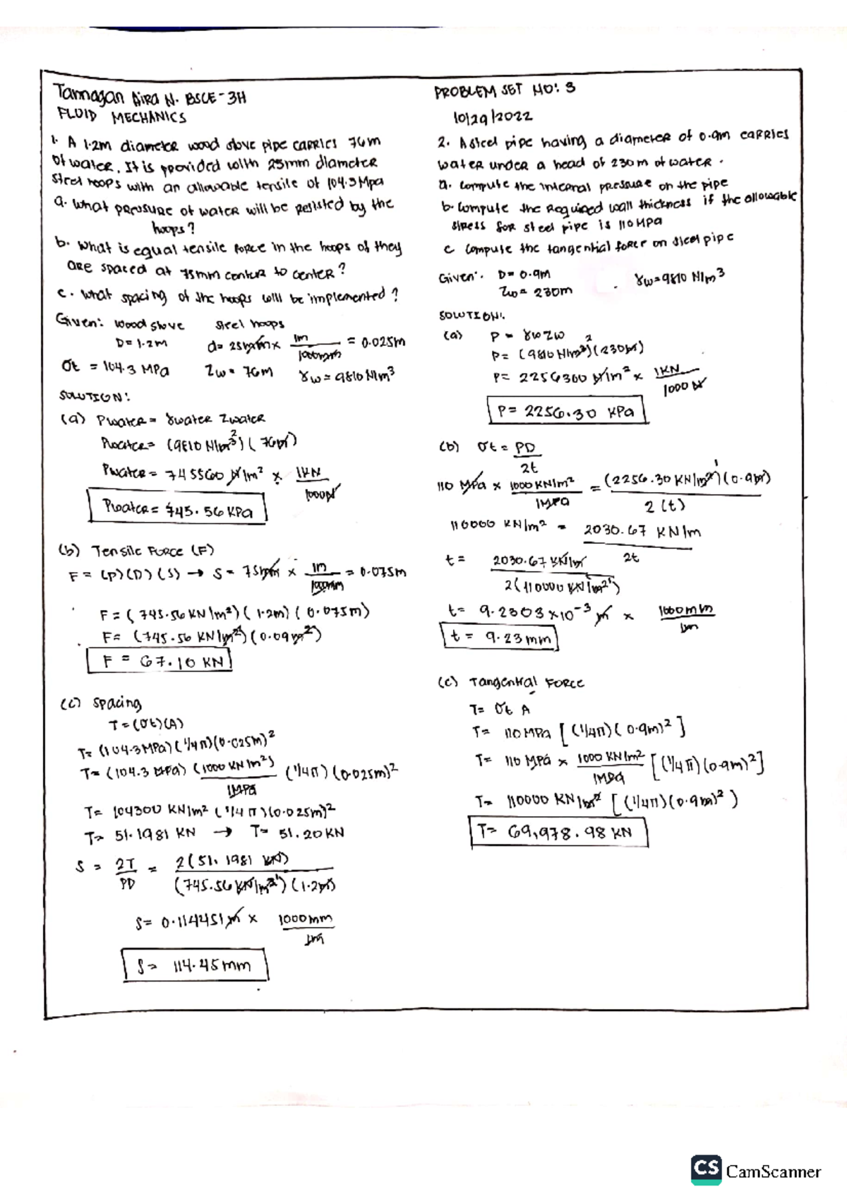 Problem Set 3 - Hoops And Tension - Bs Civil Engineering - Camscanner 