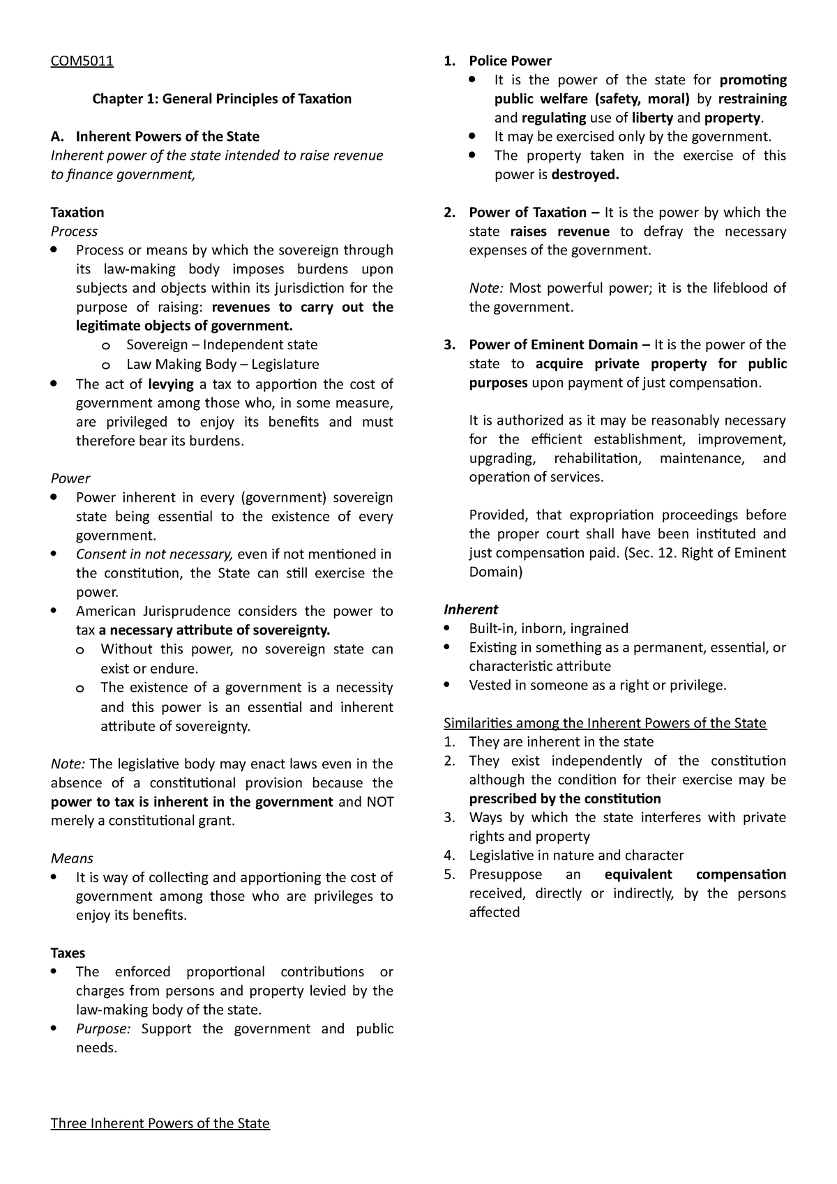 02. Income Tax For Individuals - COM Chapter 1: General Principles Of ...