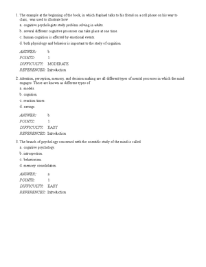 Chapter 13 - Test Bank - Chapter 13 1. Making Probable Conclusions ...