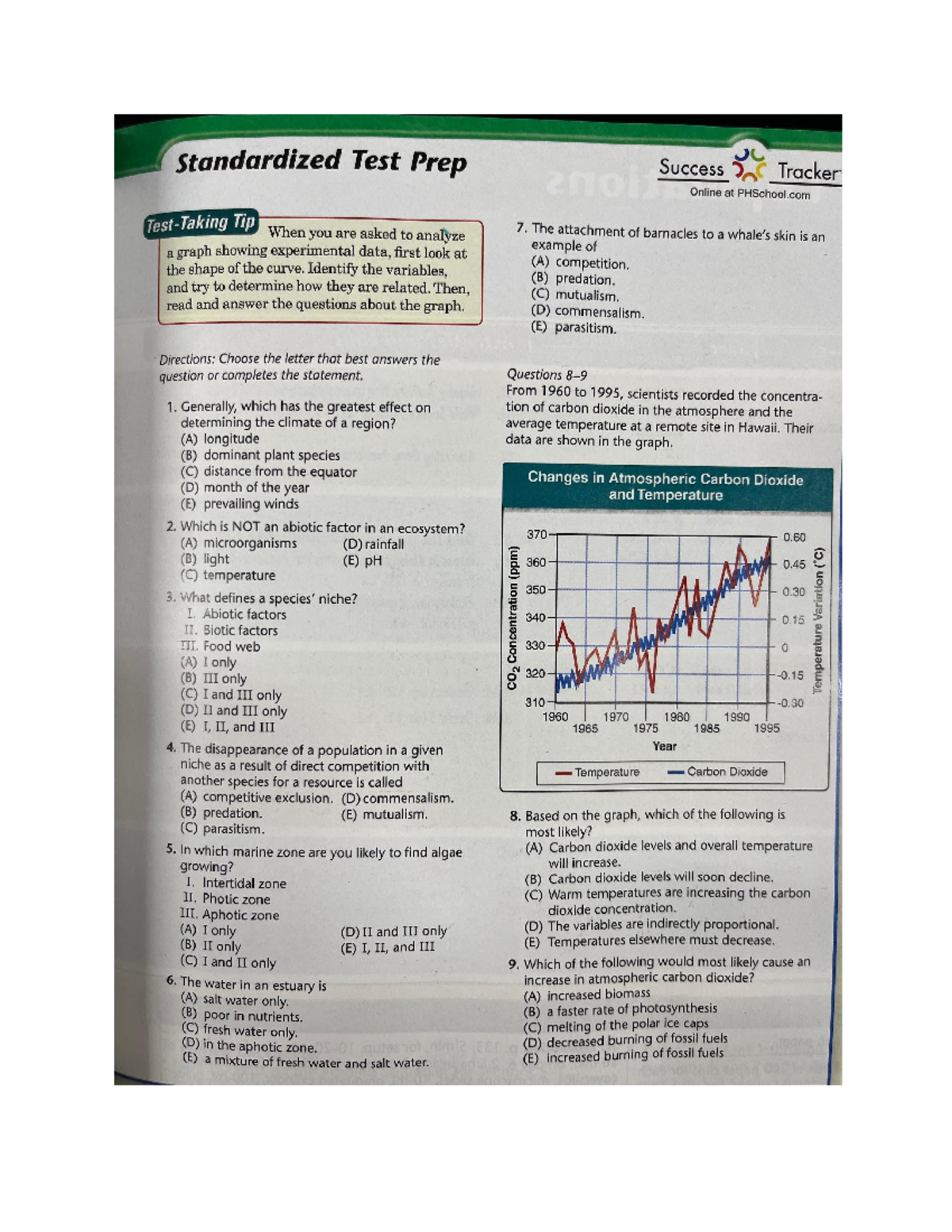 BIO Chapter 4 STP - Standardized Test Prep Success Tracker Online at ...