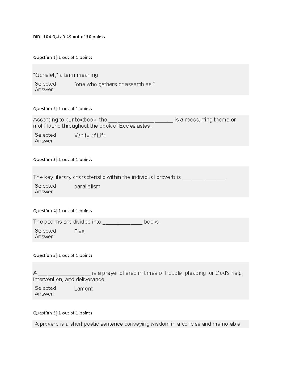 BIBL 104 Quiz 3 - Questions And Answers For Chapter 3 - BIBL 104 Quiz 3 ...