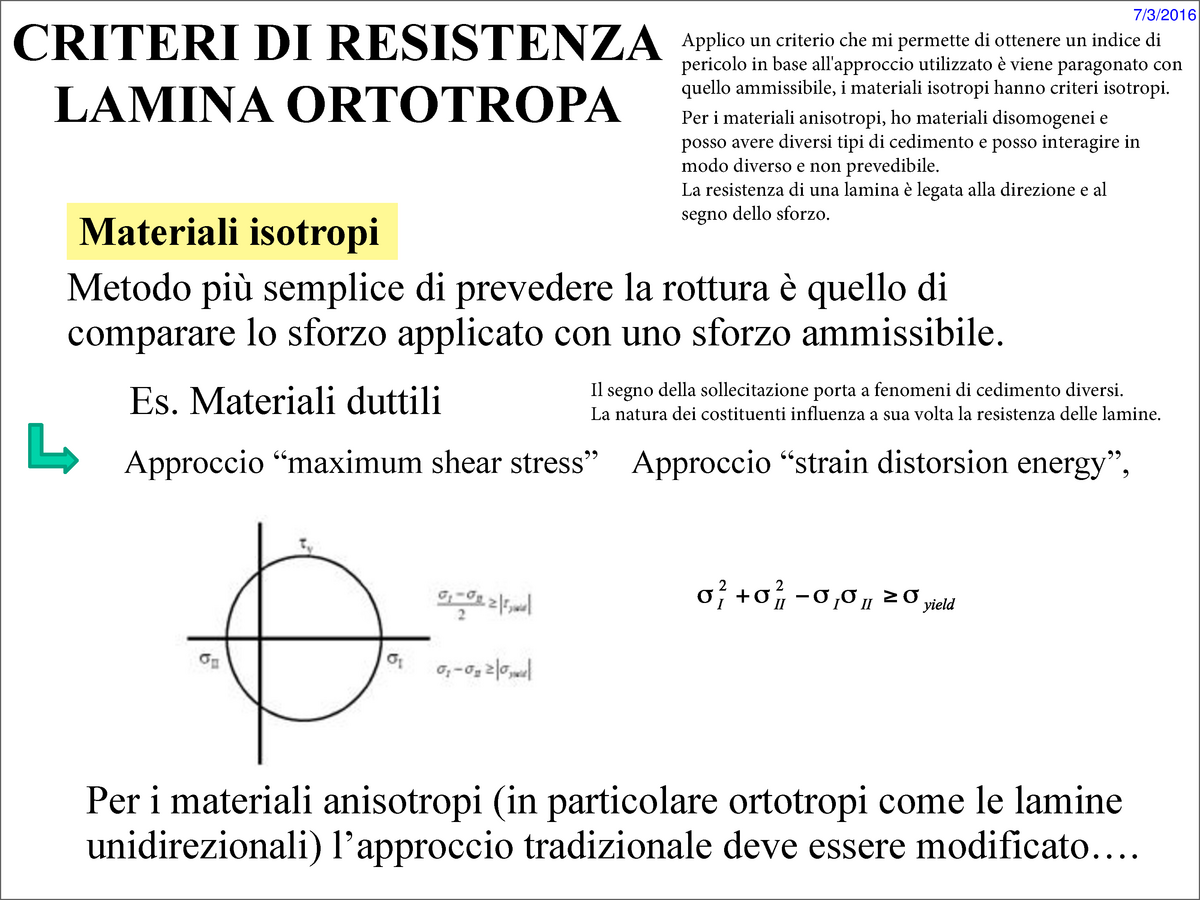 Th 07 08 Criteri Di Resistenza U8937 Unibs Studocu