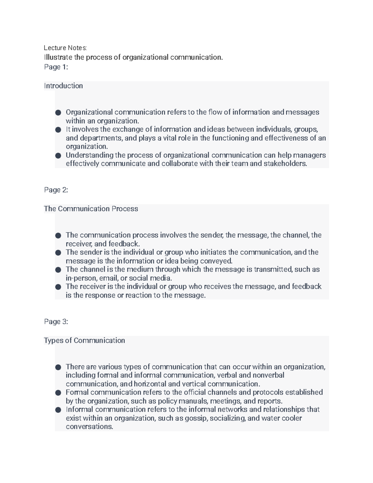 BUS 217 (8 - Schoolcraft- Illustrate the process of organizational ...
