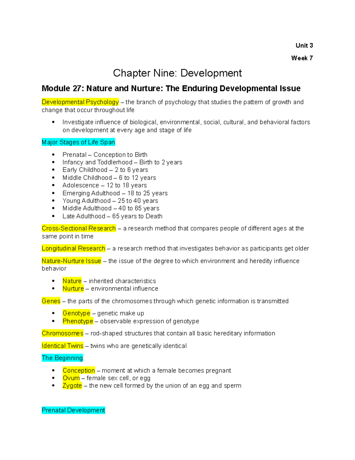 the developing child homework activities answer key chapter 9