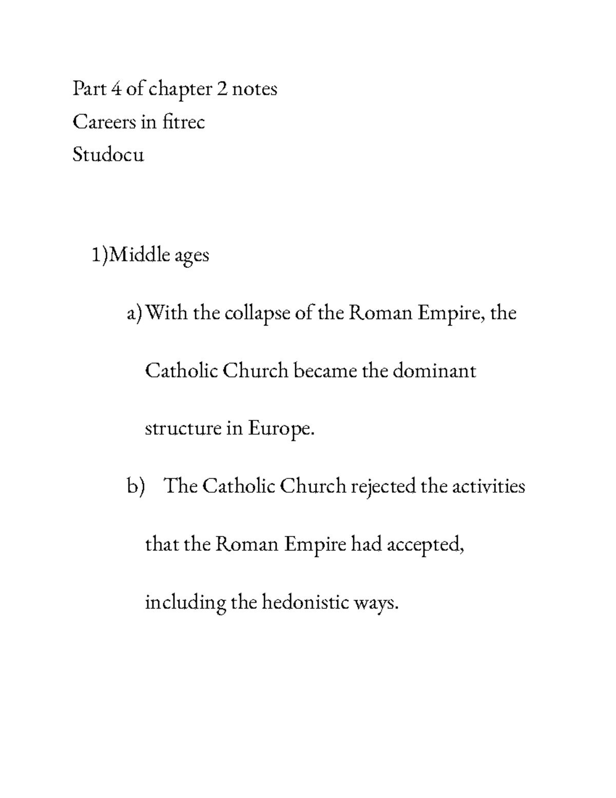 Part 4 of chapter 2 notes - Part 4 of chapter 2 notes Careers in trec ...