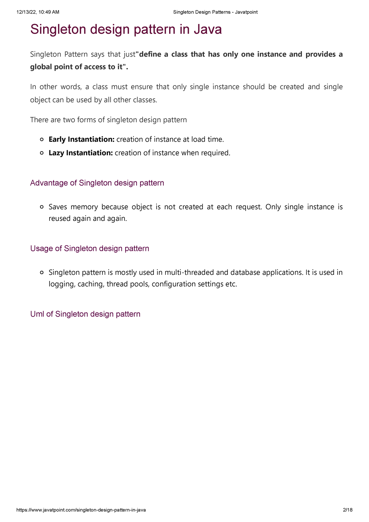 3. Singleton Design Patterns - Javatpoint - Singleton Design Pattern In ...