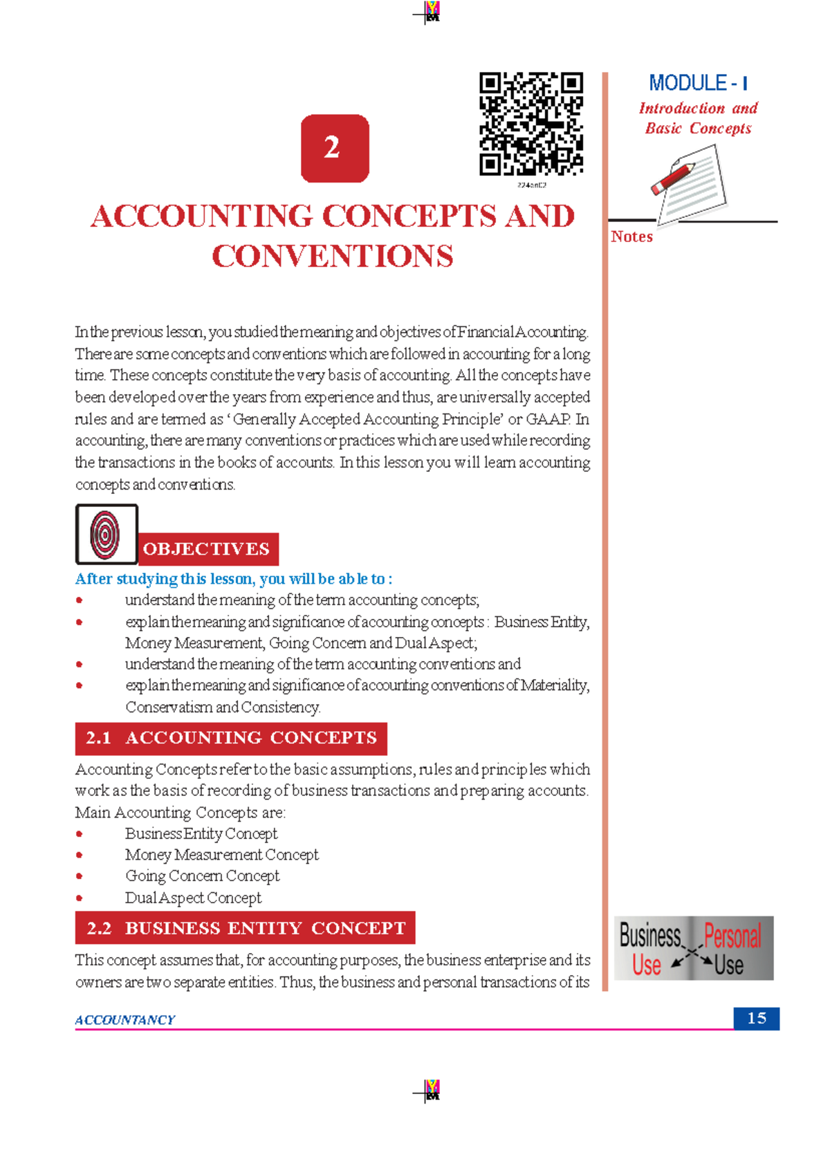 Concepts Conventions - N/A - Notes 15 ACCOUNTING CONCEPTS AND ...