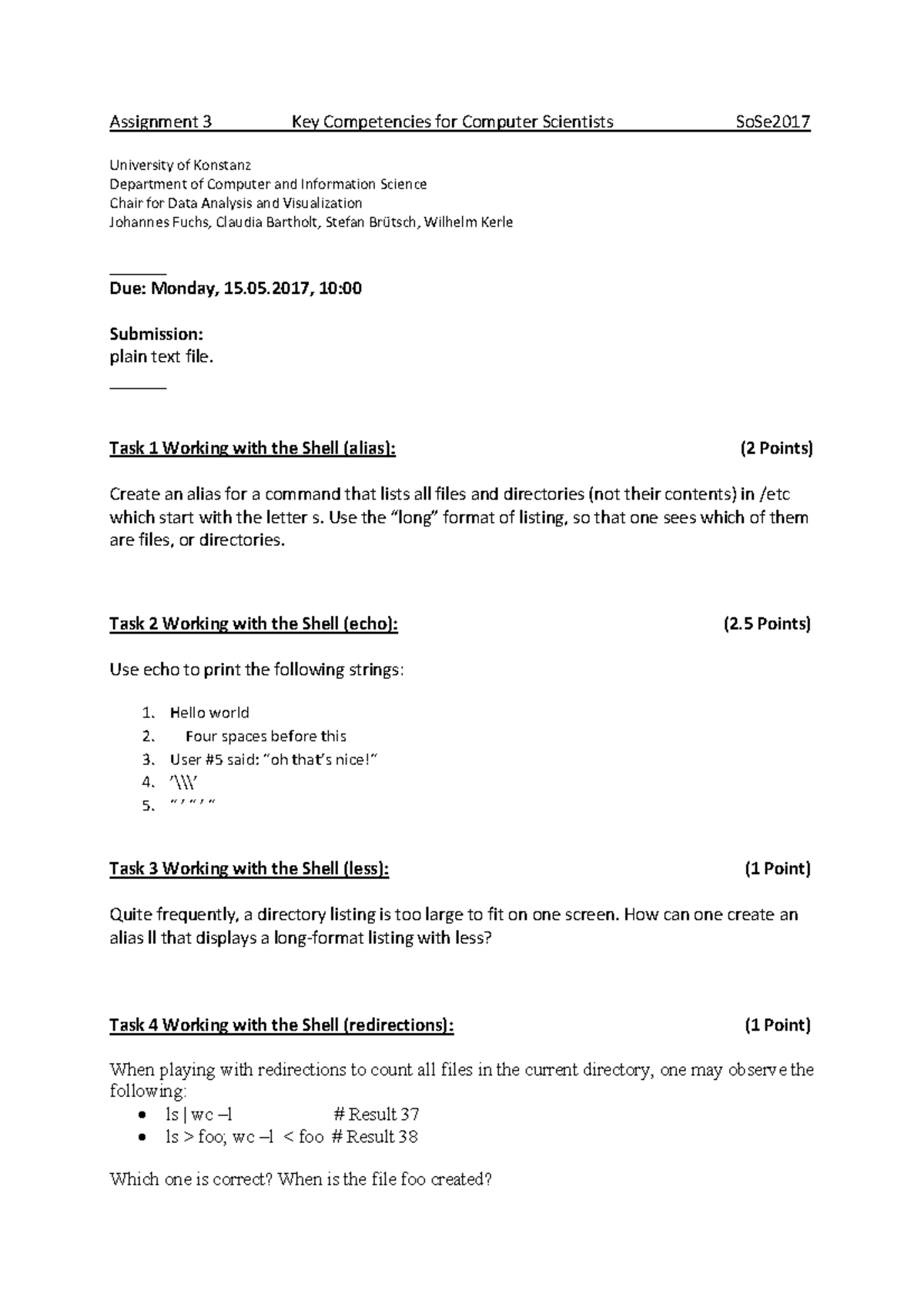 Assignment 03 - Key Competencies for Computer Scientists Johannes Fuchs ...