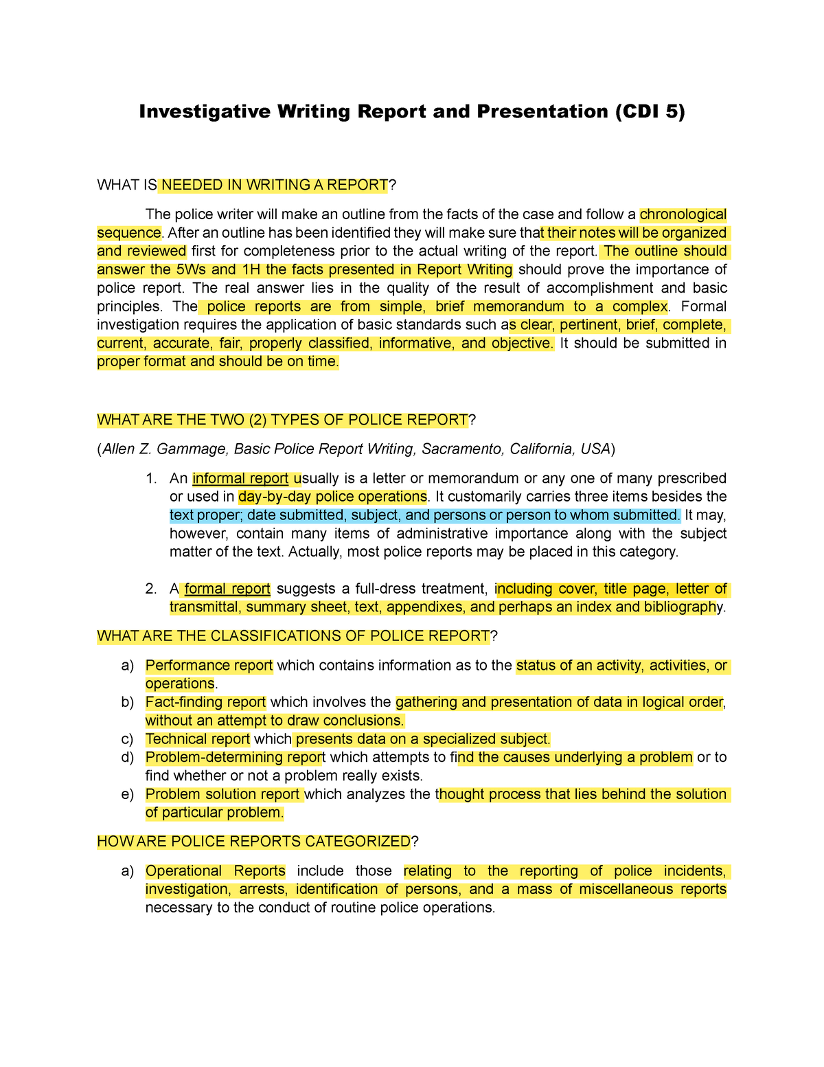 technical english 1 (investigative report writing and presentation pdf)