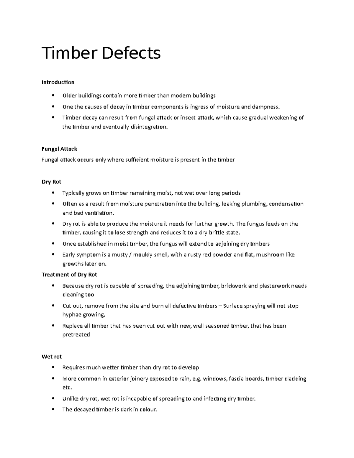 Lecture 8 Timber Defects Timber Defects Introduction Older