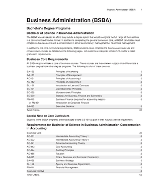 Business Administration Major - DEPARTMENT OF ECONOMICS, FINANCE AND ...