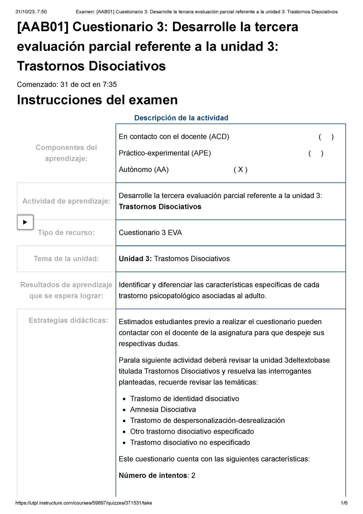 Examen [AAB01] Cuestionario 3 Desarrolle La Tercera Evaluación Parcial ...