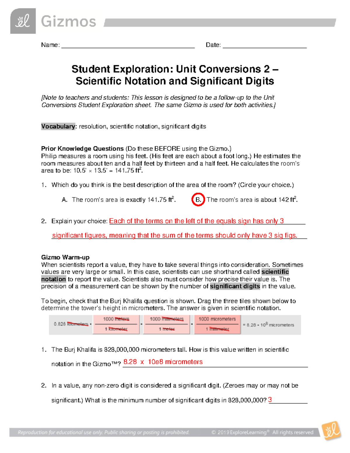 Unit Conversion&Sig Figs&Sci Notation Name