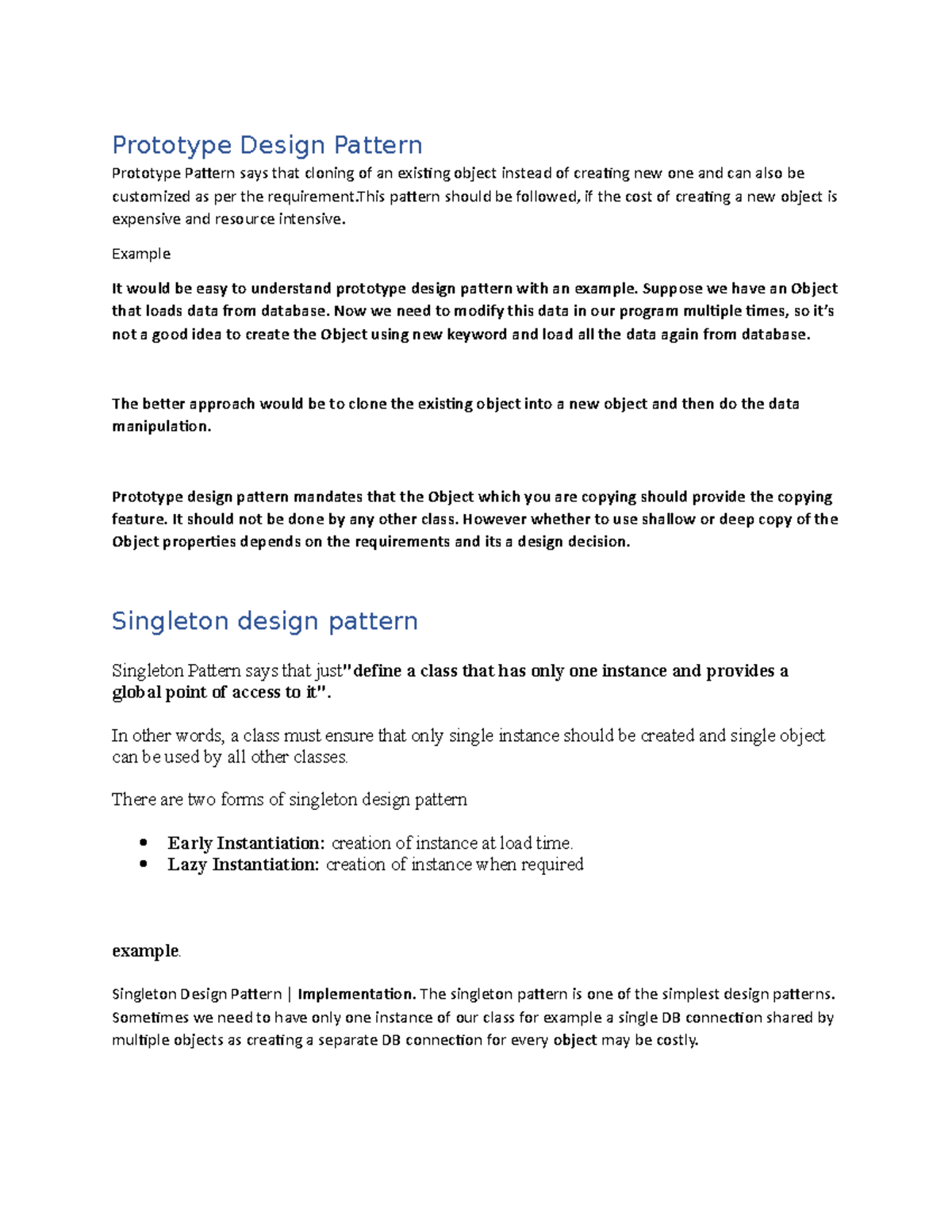 New Microsoft Word Document Prototype Design Pattern Prototype