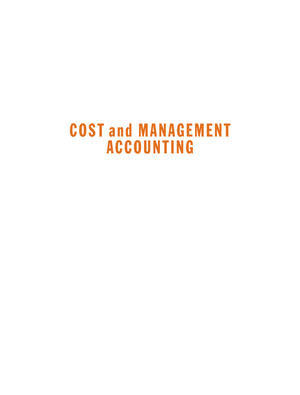 Cost Acc. chap 3 - Conversion costs are all manufacturing costs other ...