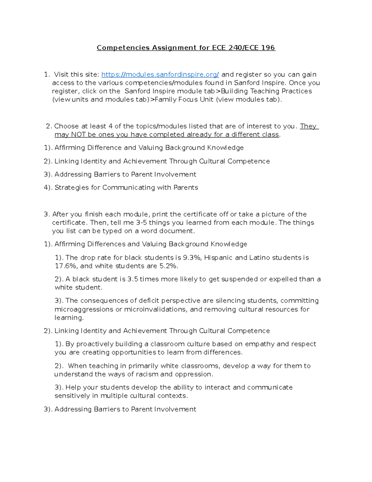 Competencies for ECE 240 - Competencies Assignment for ECE 240/ECE 196 ...