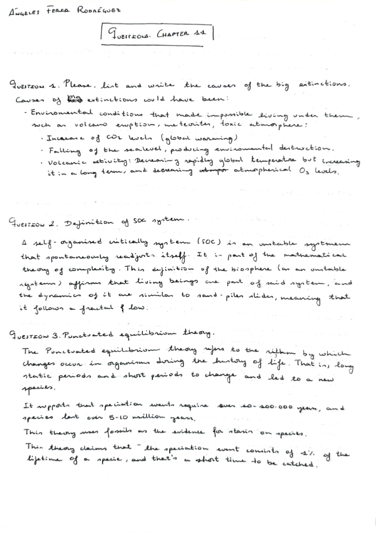 Chapter 11 Evolution Homework - Evolución - Studocu