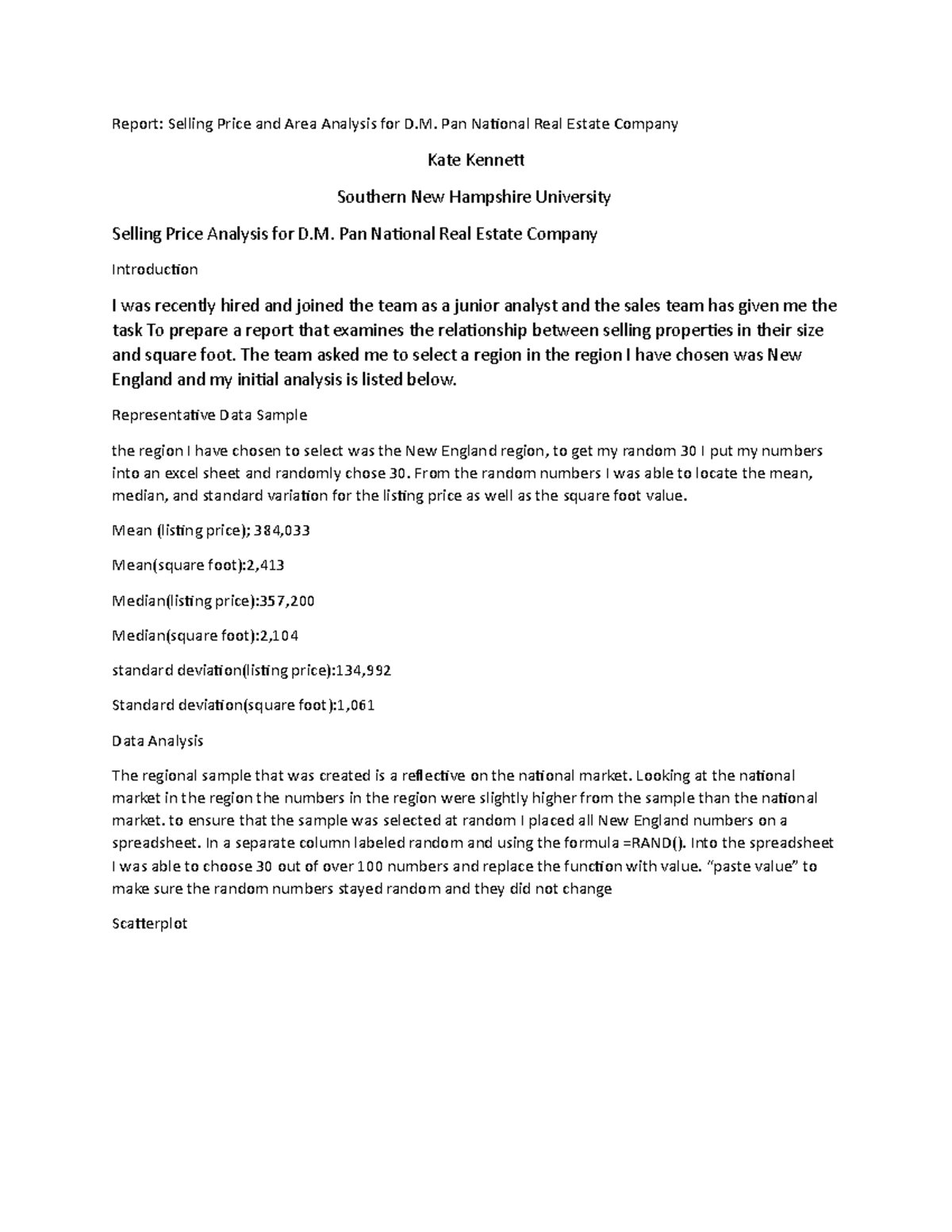 math-week-2-report-selling-price-and-area-analysis-for-d-pan